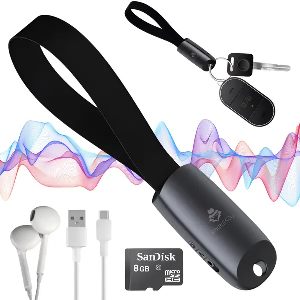 Mini reportofon cu microfon ascuns, activare vocala, MP3 Player, S26 - 8 GB