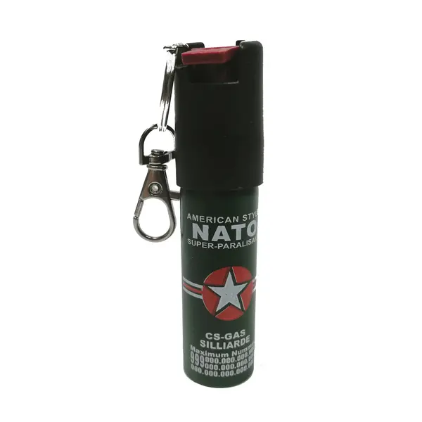 Mini-Spray paralizant NATO, tip breloc, propulsie jet, 20 ml