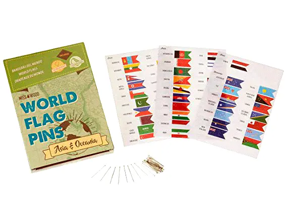 Mini steaguri - Asia and Oceania | Miss Wood
