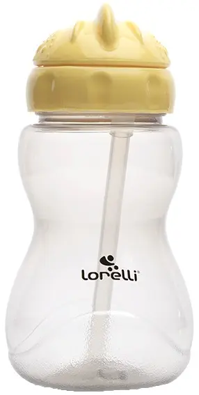 Mini sticlă sport Lorelli - 275 ml, galben