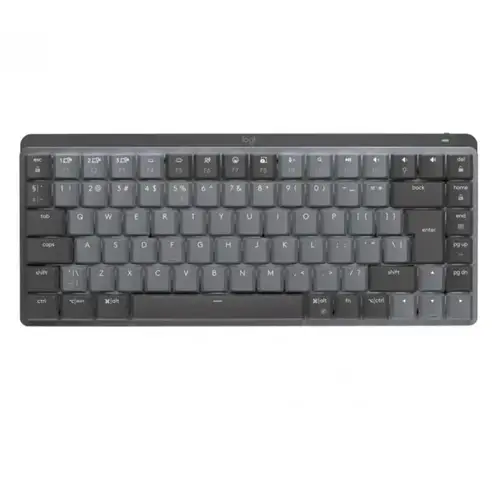 Mini Tastatura Wireless Logitech MX Crisp Click, Logitech, USB, 1500 mAh (Gri)