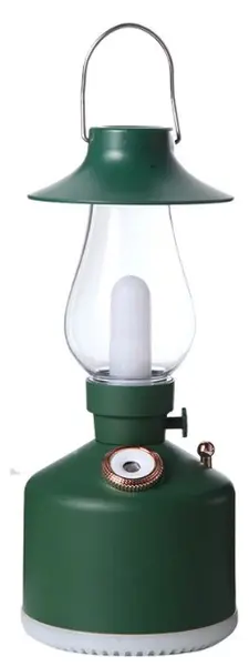 Mini umidificator VERDE cu lampa vintage si schimbare de culoare