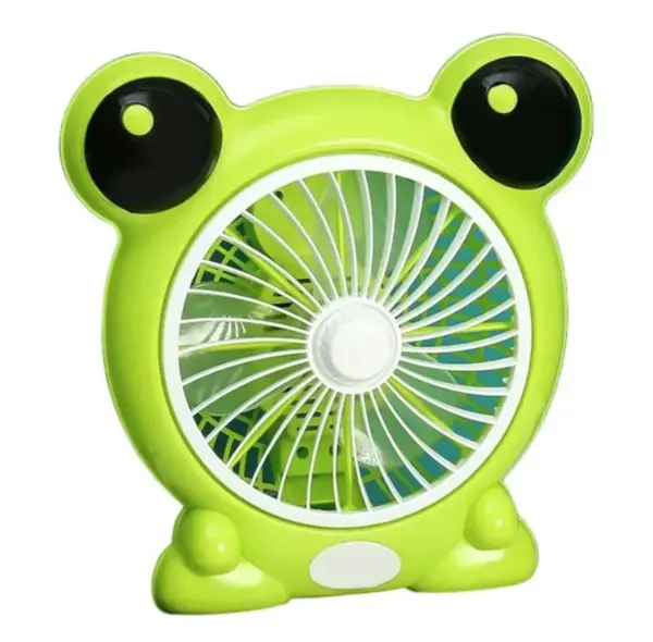 Mini ventilator cu fir model BROSCUTA pentru birou portabil VERDE