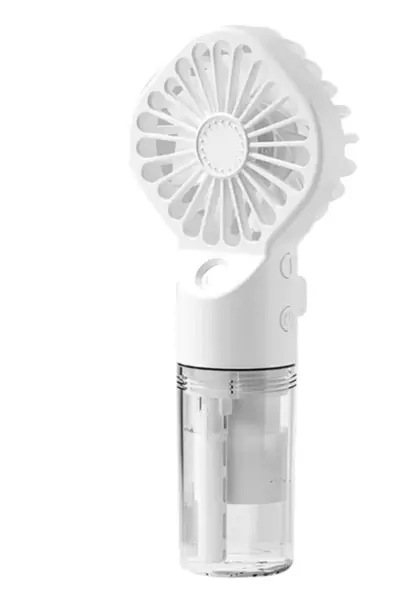 Mini Ventilator portabil 2 in 1 cu umidificator 4 trepte de viteza baterie 1200mAh reincarcabil USB