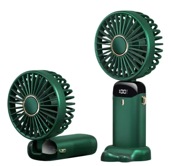 Mini Ventilator portabil pliabil USB rotire 90 grade afișaj LCD ventilator de mana si birou