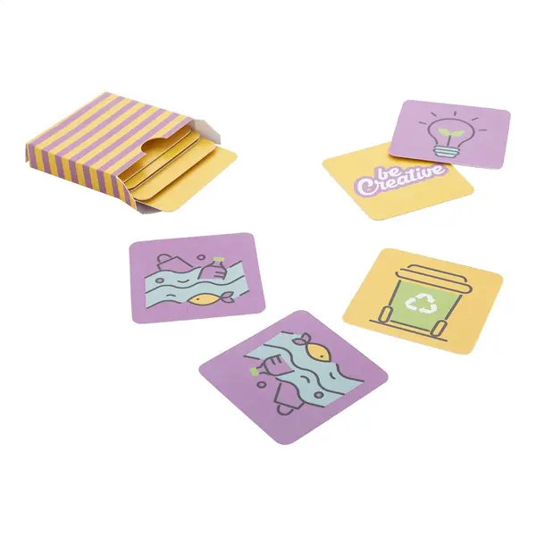 Minimor joc de memorie personalizat - alb