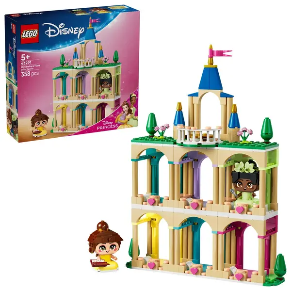 Miniprintesele Belle si Tiana la castel