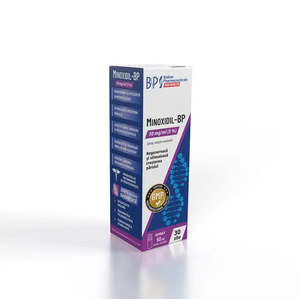 Minoxidil-BP 5%, Tratament pentru Barbă și Scalp, 50 ml.