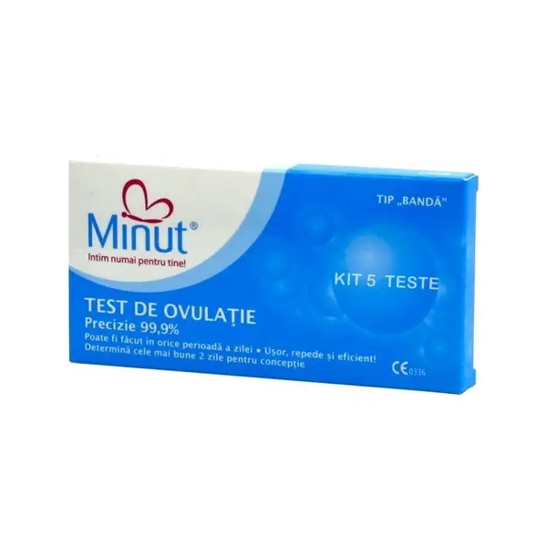 Minut Teste ovulatie banda 5 bucati + Test de sarcina Gratuit
