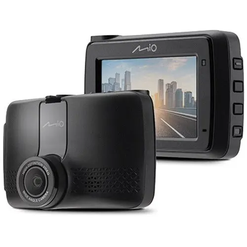Mio Camera DVR Mio MiVue 903W Pro 2,5K, Sony Starvis 2, Kit Parcare cu mufa profesionala rezistenta si card SD de 64GB inclus, GPS, WIFI, 60fps, HDR, Night Vision Ultra, ecran 2,7'', Alerte camere radar fix EU, Negru