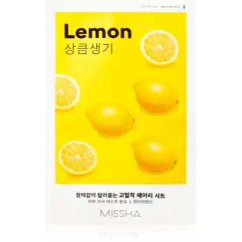 Missha Airy Fit Lemon Mască de iluminare și revitalizare