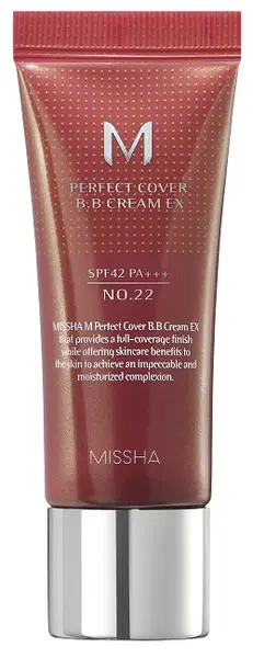 Missha BB cremă de față, №22 Cool sand, SPF42, 20 ml