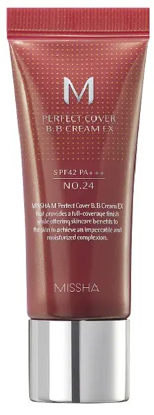 Missha BB cremă de față , №24 Cool natural beige, SPF42, 20 ml