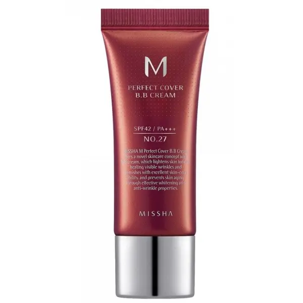 Missha M Perfect Cover BB Cremă de față cu acoperire perfectă SPF42 Volum №27 Honey beige