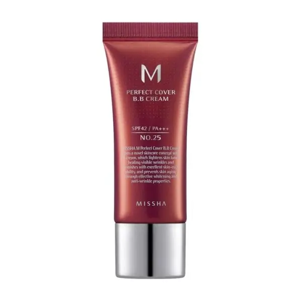 Missha M Perfect Cover BB Cremă de față cu acoperire perfectă SPF42 Volum №25 Warm beige