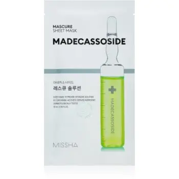 Missha Mascure Madecassoside mască textilă de îngrijire pentru piele sensibila si iritabila
