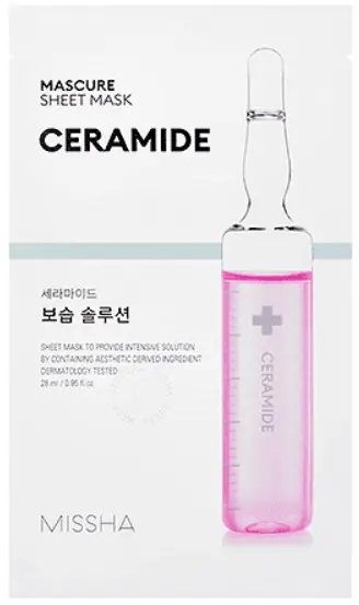 Missha Mascure Mască de față cu folie Moisture Solution Ceramide, 28 ml