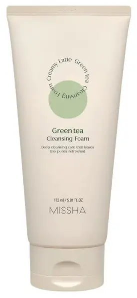 Missha Spumă de curățare Creamy Latte Green Tea, 172 ml