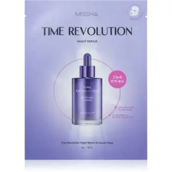 Missha Time Revolution Night Repair Ampoule mască facială de pânză cu efect anti-rid