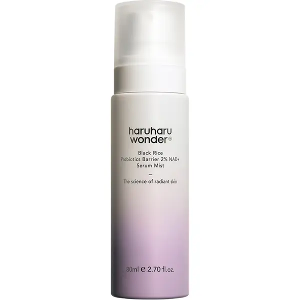 Mist-serum facial hidratant cu probiotice și NAD+ Haruharu Wonder Black Rice, 80 ml