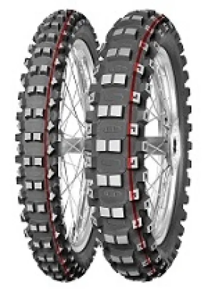 Mitas Terra Force-MX MH ( 90/100-12 TT 46M Roata spate, Mischung Mediu HARD, NHS, rot )