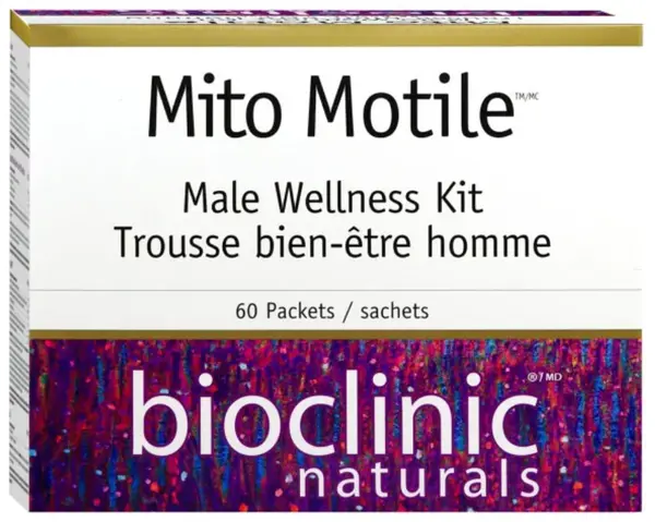 Mito Motile Male Wellness Kit, 60 pliculețe, Natural Factors