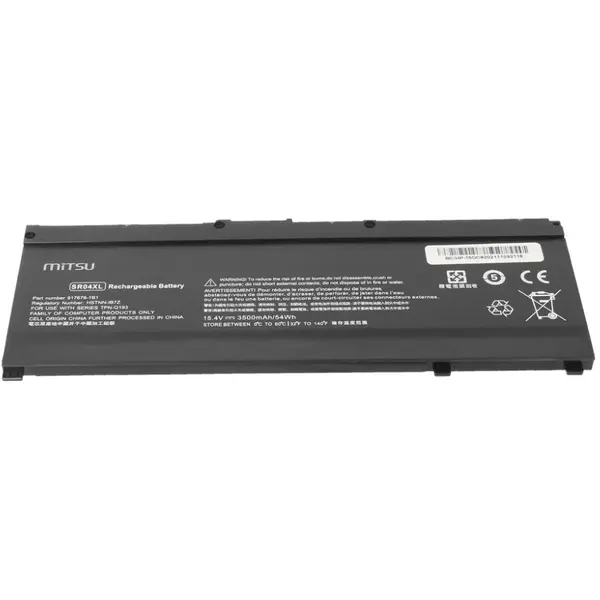 Mitsu Baterie laptop pentru HP Omen, Mitsu, 15-DC, 3500 mAh, 54 Wh,15,4 V