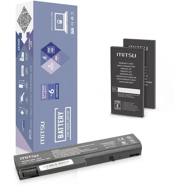 Mitsu Baterie pentru HP 6530b, 6735b, 6930p 4400 mAh (48 Wh) 10,8 - 11,1 Volti