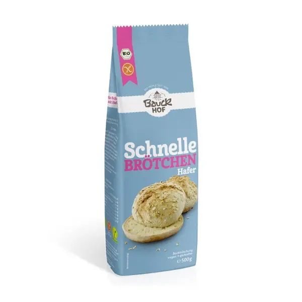 Mix de faina pentru chifle rapide din ovaz fara gluten, eco - 500 g