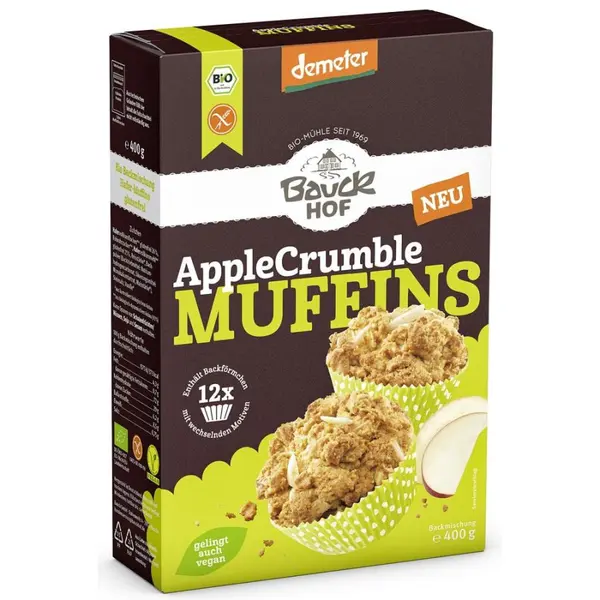 Mix pentru muffins cu mere fara gluten, eco - 400 g