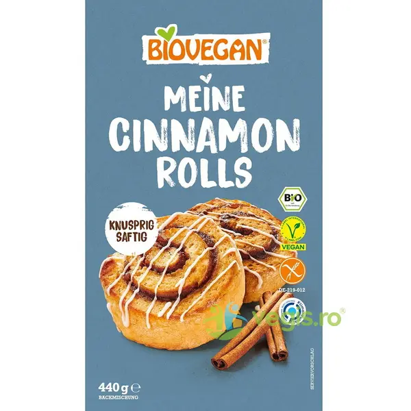 Mix pentru Rulouri cu Scortisoara fara Gluten Ecologic/Bio 440g