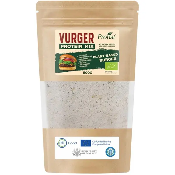 Mix Proteic Vegetal Ideal pentru Burgeri si Alte Preparate Vurger, Bio, 500 g