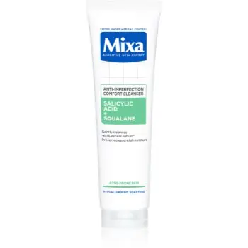Mixa Anti-Imperfection Comfort Cleanser gel de curatare facial impotriva imperfectiunilor pielii cauzate de acnee