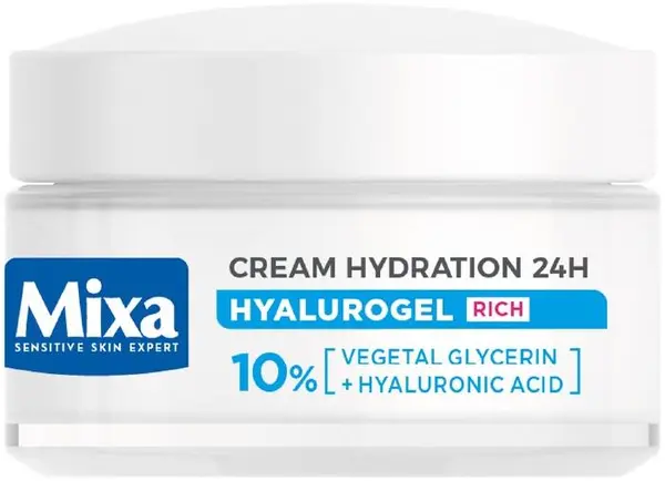 Mixa Hyalurogel Crema de față bogată, 50 ml