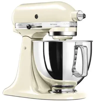 Mixer cu bol KitchenAid Artisan 2017, 4.8l, 300W (Almond Cream)