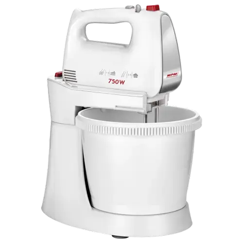 Mixer cu bol MPM 750 W, 3 L (Alb)