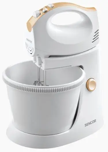 Mixer cu bol Sencor SHM5330, 3l, 300W (Alb)