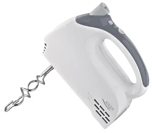Mixer de mana Adler AD 4201, 300 W, 5 trepte (Alb)