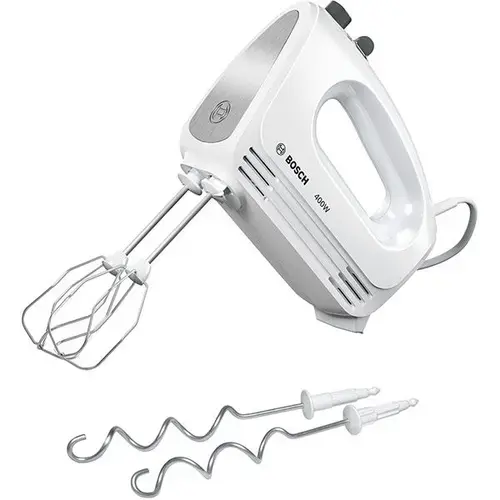 Mixer de mana BOSCH CleverMixx MFQ24200, 400W, 4 trepte viteza (Alb)