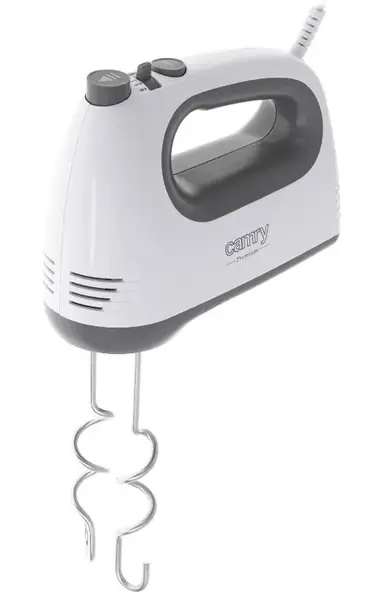 Mixer de mana Camry CR4220W, 750 W, 5 viteze, Functie TURBO (Alb/Gri)