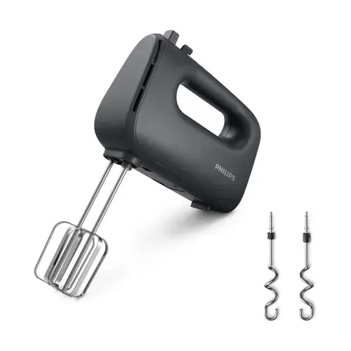 Mixer de mana Philips HR3739/00 Seria 5000, 400 W, 5 viteze + Turbo (Negru)