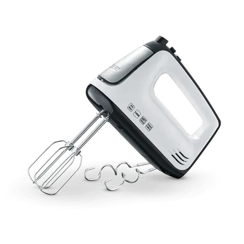 Mixer de mana Severin HM 3830, 400 W, 5 viteze (Alb/Negru)