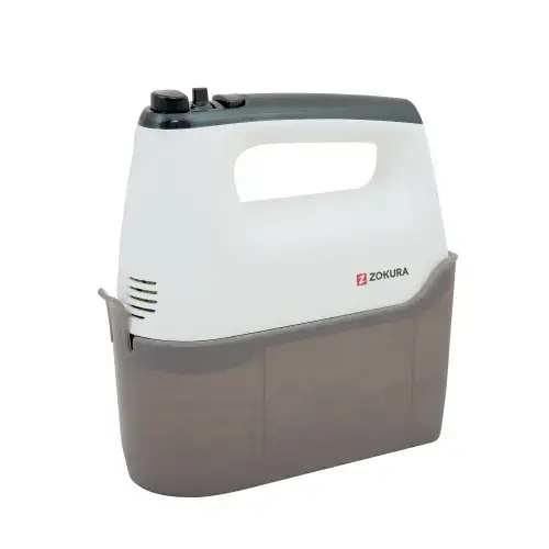Mixer de mana Zokura Z1247, 6 trepte de viteza, 400 W (Alb)