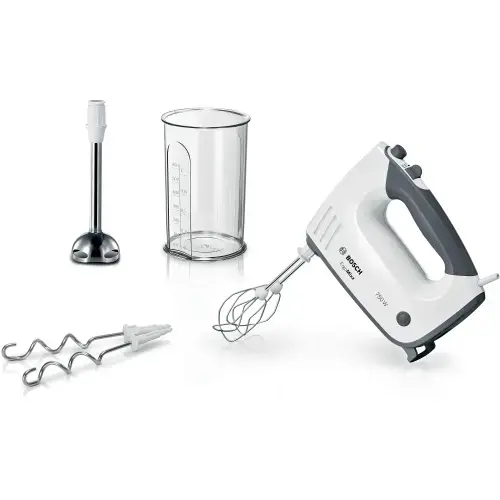 Mixer manual Bosch MFQ37470, 750 W, 5 viteze (Negru/Alb)