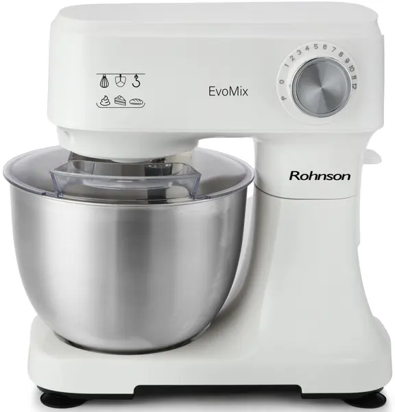 Mixer planetar Rohnson - R-5551, 750W, 12 viteze, alb