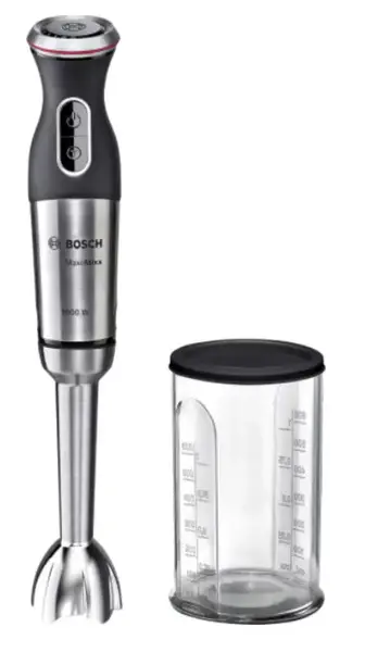 Mixer vertical Bosch MS8CM6110, 1000 W, 12 Trepte de viteze, Turbo (Negru/Argintiu)