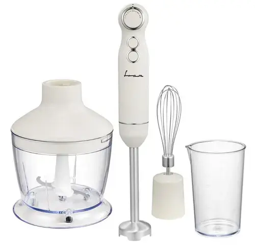 Mixer vertical Fram FHBL-RAC1200CR, 1200 W, Turbo, 1 L (Alb)