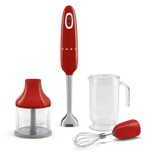 Mixer vertical SMEG Stil anii 50 HBF03RDEU, 700 W, 1.4 l (Rosu)