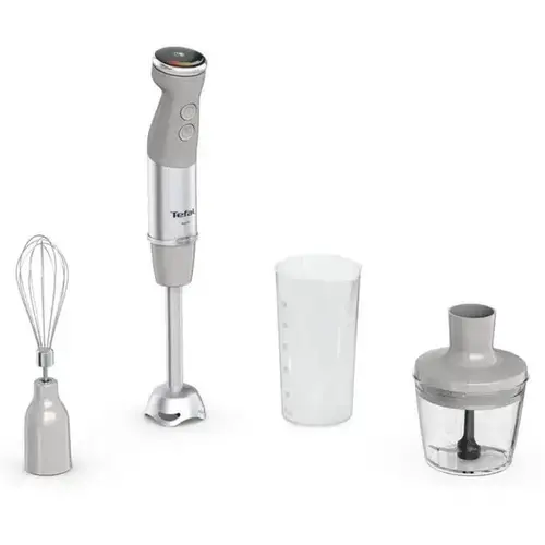 Mixer vertical Tefal HB673B30, 0.8 l, 1000 W, Turbo (Alb/Gri)