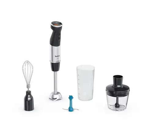 Mixer vertical Tefal Quickchef+ HB67E830, 0.8l, 1000W, 20 trepte viteza (Negru/Argintiu)